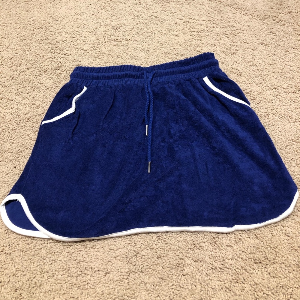 urban outfitters velvet tennis skirt
